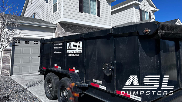 15 Yard Dump Trailer for Construction & Renovation Projects - ASL Dumpsters