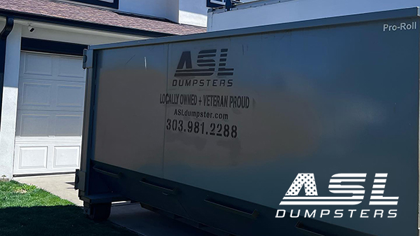 Locally-owned ASL Dumpsters offers 15-yard dumpsters for rent, ideal for medium-sized cleanups and renovations.
