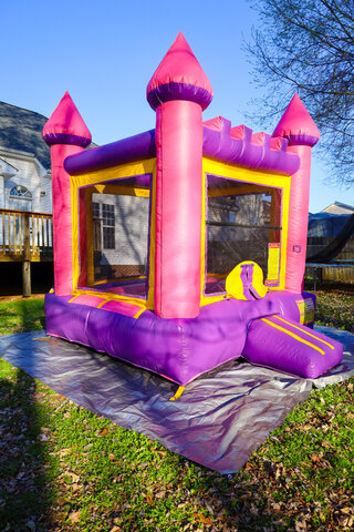 Pink and Purple Bounce House