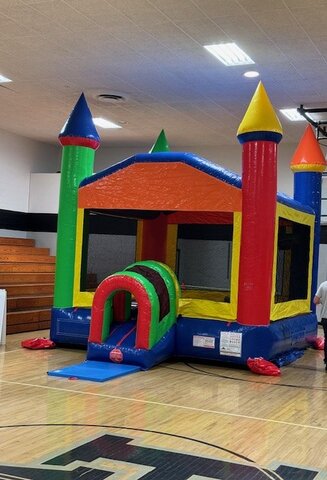 Rainbow Castle Bounce House