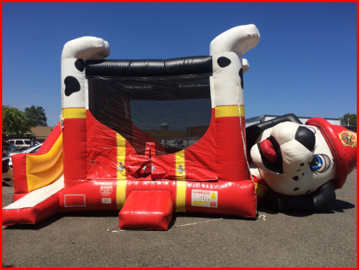 Fire Dog Combo Bounce House