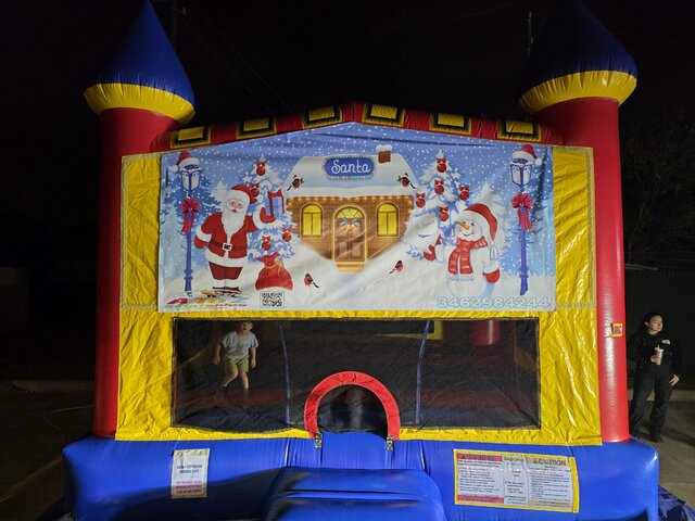 Santa themed Bounce house 16x16