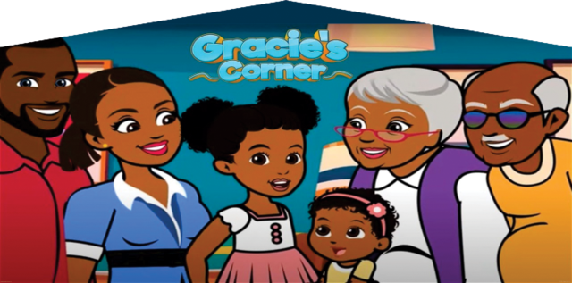 Gracie's Corner banner for inflatable rentals in Austin Texas from Austin Bounce House Rentals