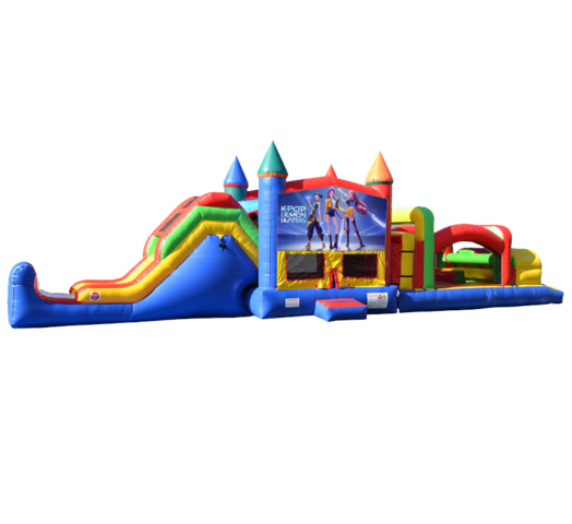 K-Pop Demon Hunters Super Duper Combo 5-in-1 inflatable rental outside view with no background