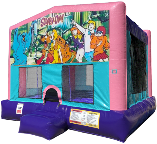 Scooby Doo Sparkly Pink Bounce House rentals in Austin Texas from Austin Bounce House Rentals