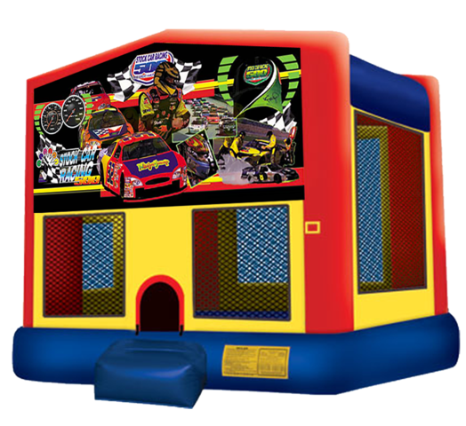 Stock Car Racing Bounce House rental in Austin Texas by Austin Bounce House Rentals