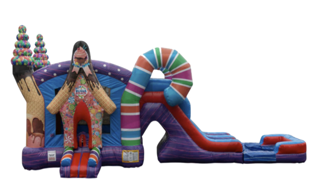 Sugar Shack Combo Water Slide with white background