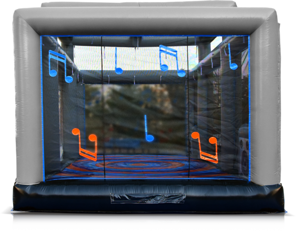 side view of boombox bounce with background removed