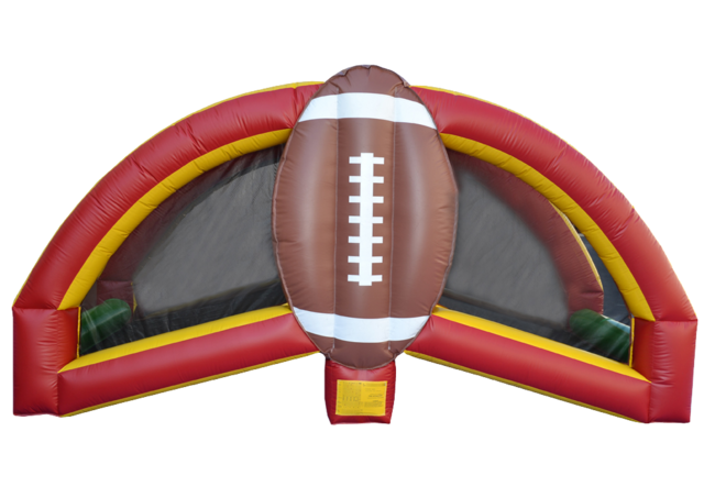 Quarterback Challenge Football Toss Game side view with background removed.