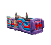 33' Sugar Shack Obstacle Course from Austin Bounce House Rentals