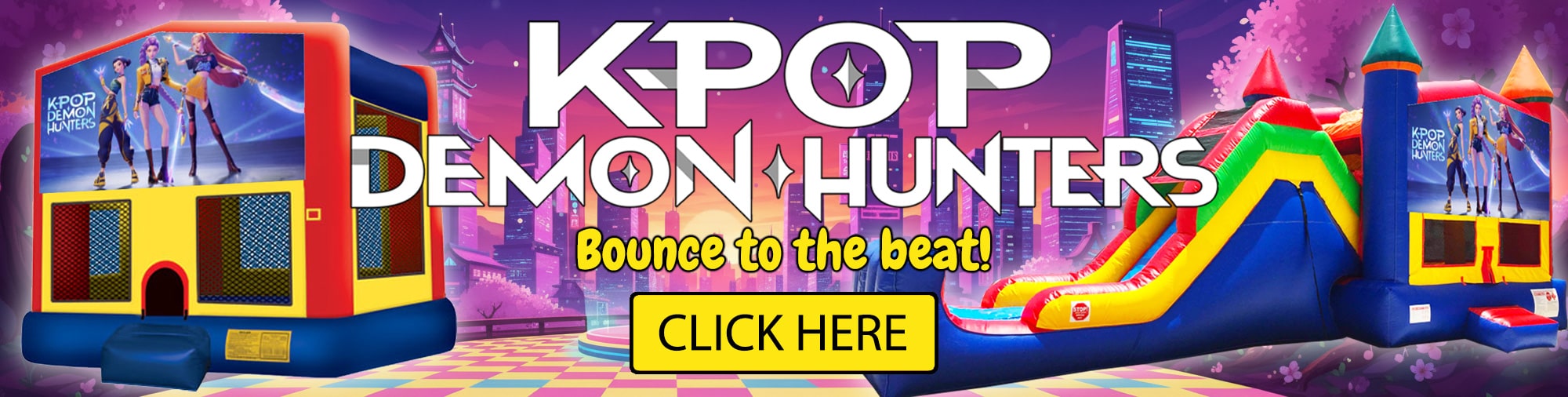K Pop Demon Hunter Inflatable Theme Rentals