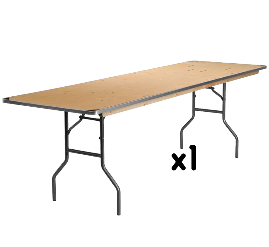 8 Foot Rectangular Table