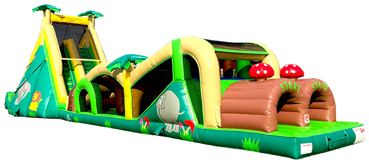 78' Extreme Rush Obstacle Course in Austin Texas from Austin Bounce House Rentals