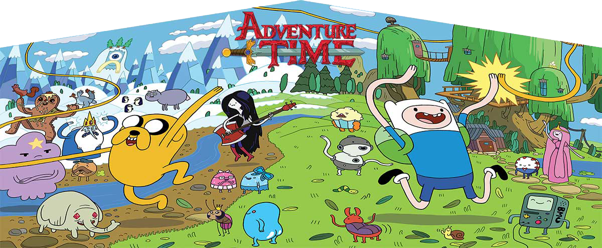 Adventure Time Art Panel for inflatable bounce houses in Austin Texas