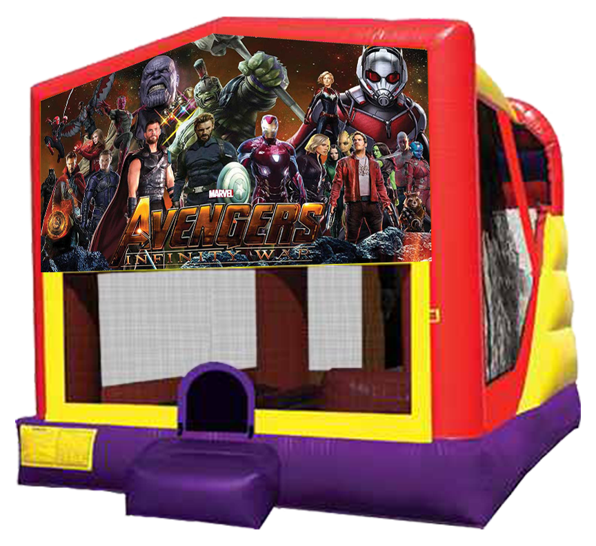 Avengers Infinity War 4-in-1 Combo Rental in Austin Texas from Austin Bounce House Rentals