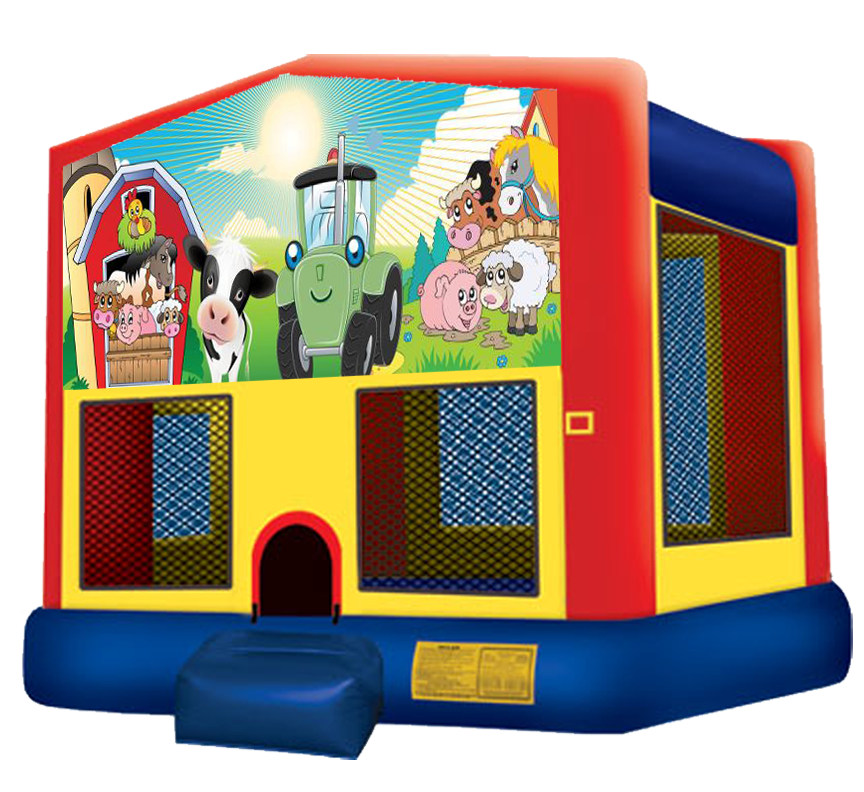 Barnyard Farm Bounce House rental in Austin Texas from Austin Bounce House Rentals