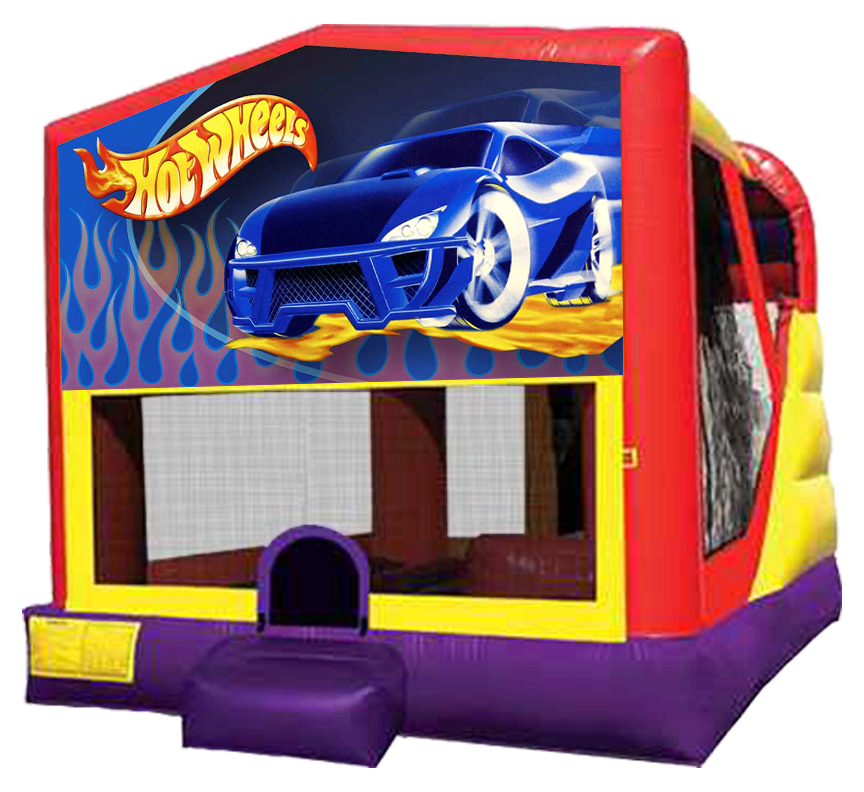 Hot Wheels XL Combo Inflatable Bounce Slide Rental - Austin Bounce House Rentals