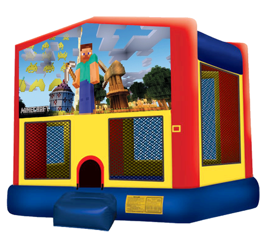 Minecraft Bounce House Rentals in Austin Texas from Austin Bounce House Rentals