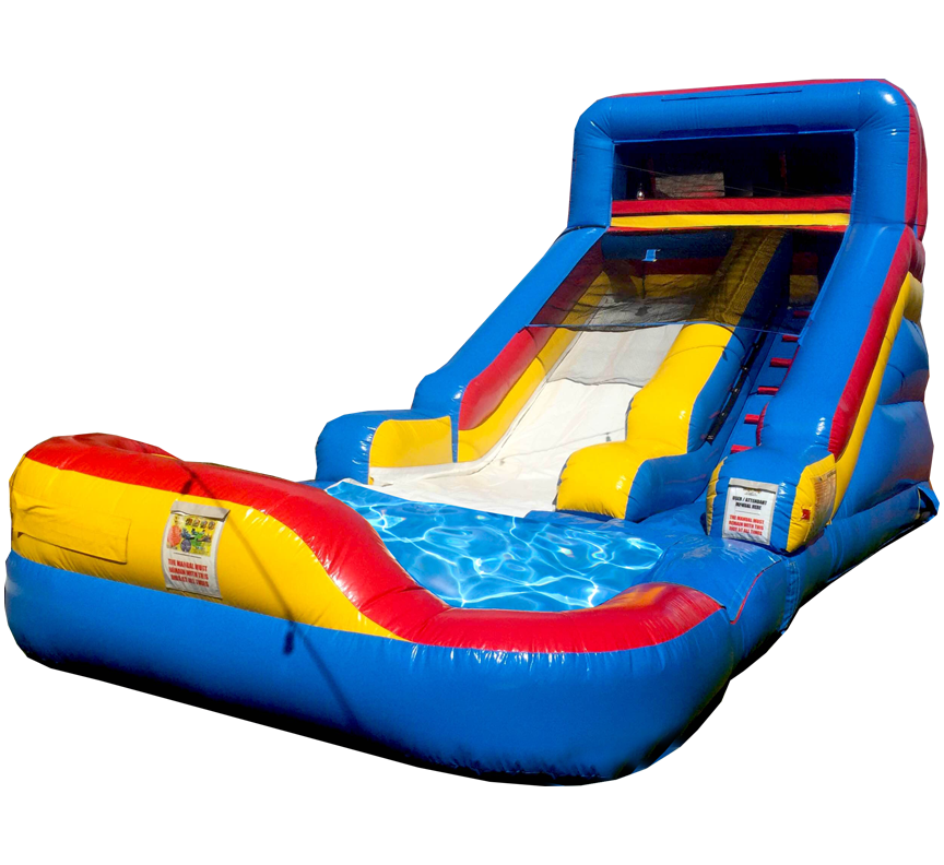 Sliden Splash Water Slide with Pool rentals in Austin Texas from Austin Bounce House Rentals