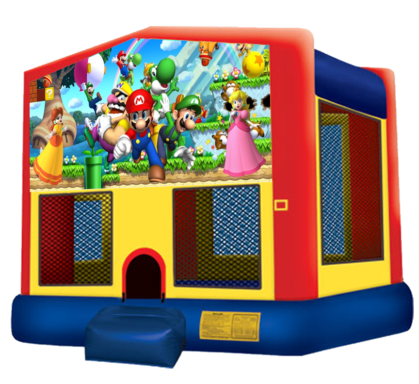 Super Mario Bounce House Rentals in Austin Texas from Austin Bounce House Rentals 512-765-6071