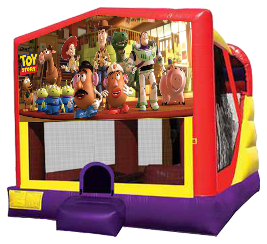Toy Story XL Combo 4-in-1 Bounce Slide Rental in Austin Texas from Austin Bounce House Rentals