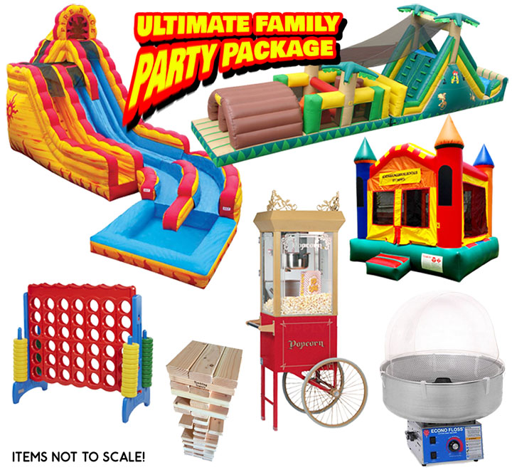 Ultimate Family Party Package in Austin Texas from Austin Bounce House Rentals
