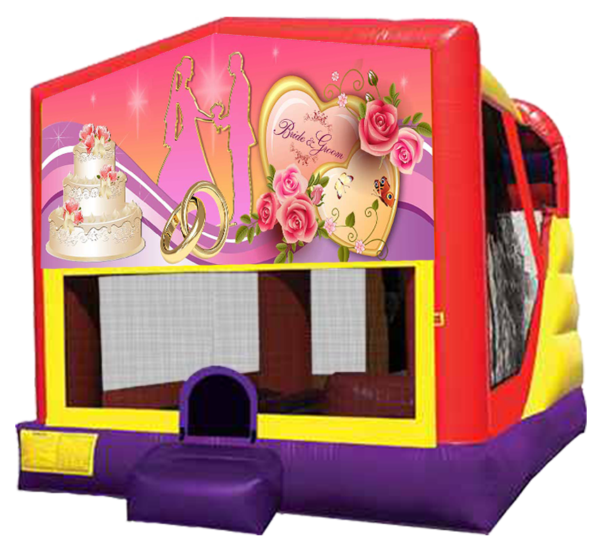 Wedding Hearts XL Combo 4-in-1 rental in Austin Texas by Austin Bounce House Rentals