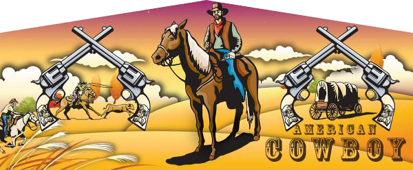 Western Cowboy Banner for Bounce Houses in Austin Texas by Austin Bounce House Rentals