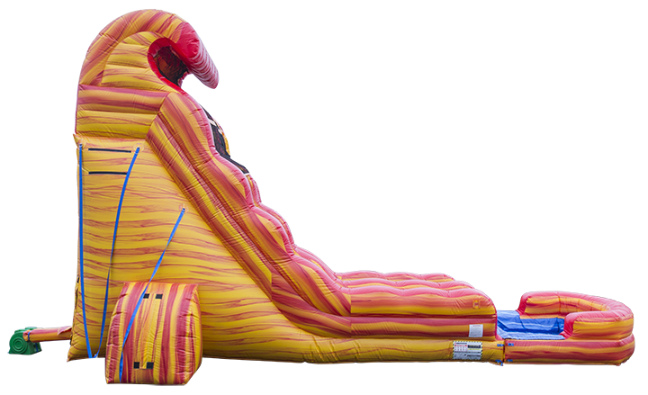 Blazing Tides Water Slide side view