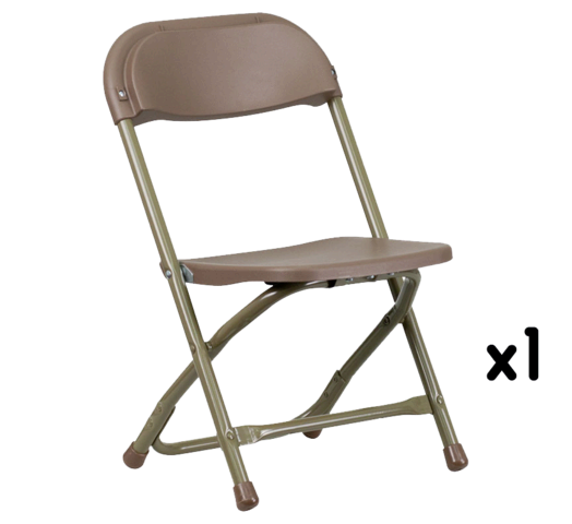 1 Kids Brown Folding Chair (cust p/u)