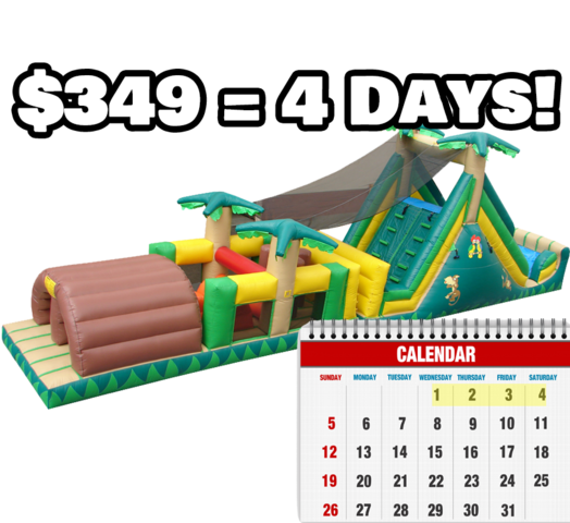 Backyard Obstacle Course Four Day Rental | Obstacle ...