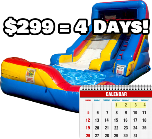 Slide'n Splash - 4 Day Rental