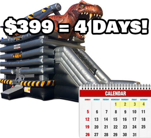 T-Rex Dinosaur Combo - 4 Day Rental