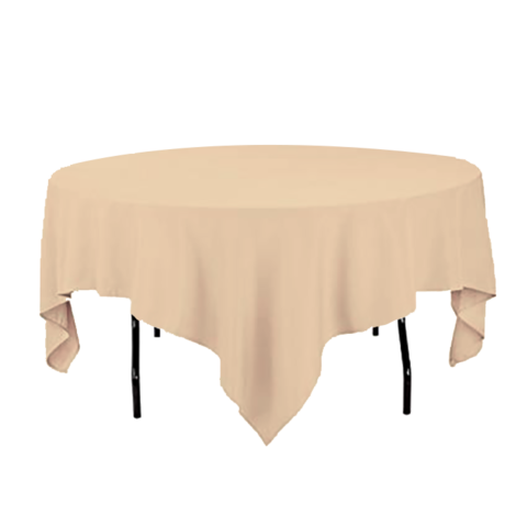 Beige Tablecloth for Round Table