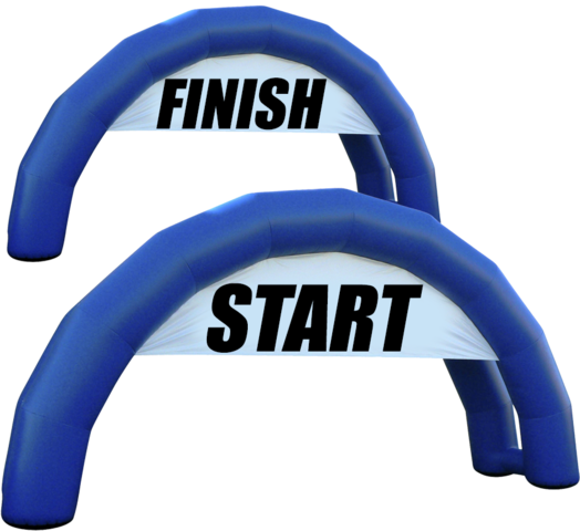 Starting Line + Finish Line Arches (Inflatable Arch)