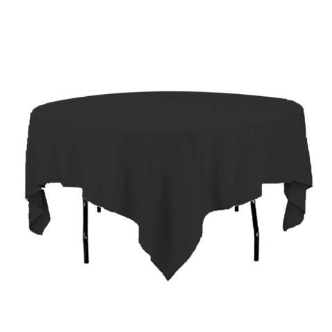 Black Tablecloth for Round Table