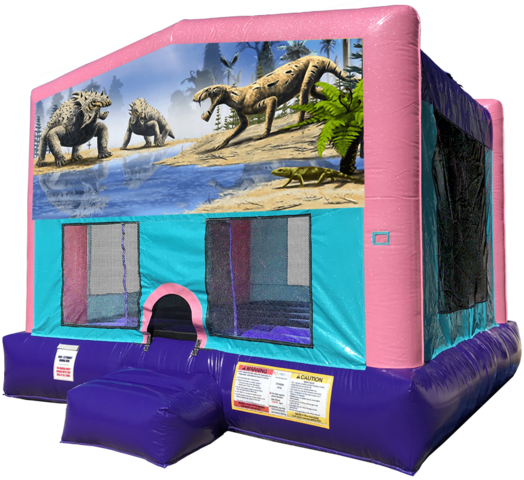 Dinosaurs Bouncer - Sparkly Pink Edition
