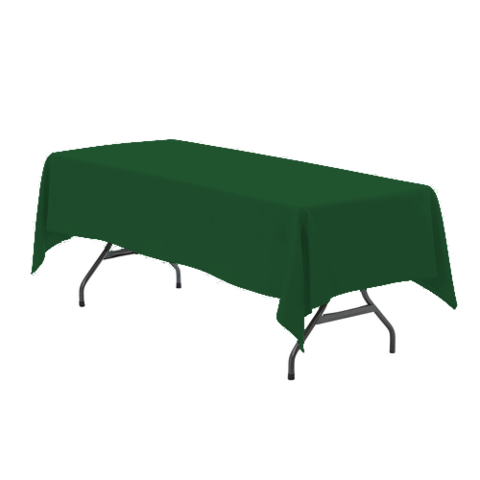 Dark Forest Green Table Cloth for 8' Rect. Table