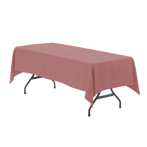 Dusty Rose Table Cloth for 8' Rect. Table