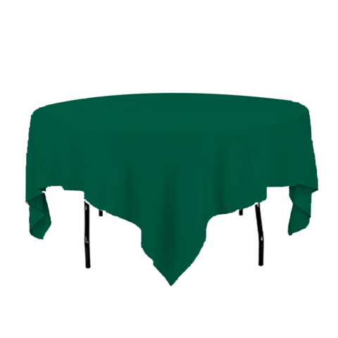 Forest Green Tablecloth for Round Table