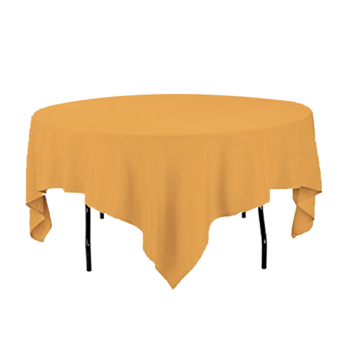 Gold Tablecloth for Round Table