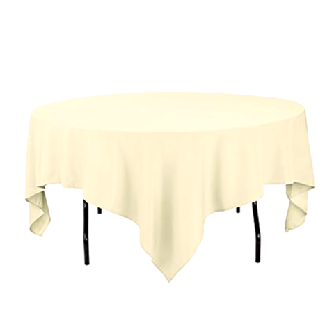 Ivory Tablecloth for Round Table