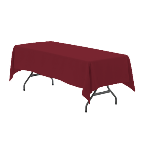 Maroon Table Cloth for 8' Rect. Table