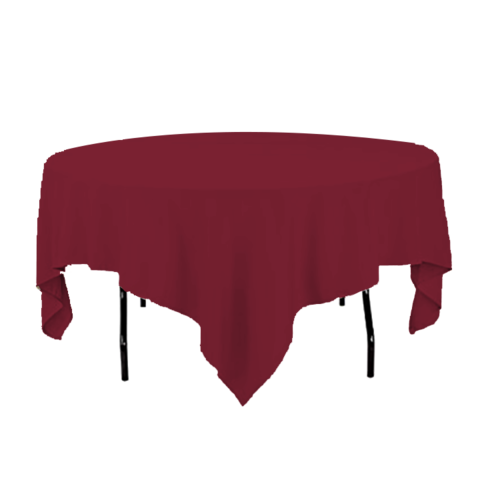 Maroon Tablecloth for Round Table