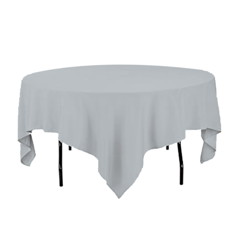 Medrite Gray Tablecloth for Round Table