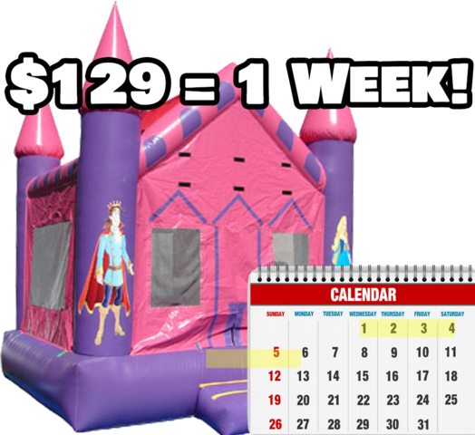 Pink Princess Castle - Weekly Rental