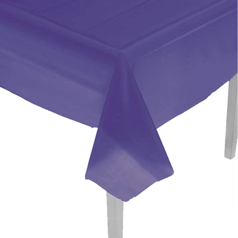 Purple Plastic Table Cover (purchase)