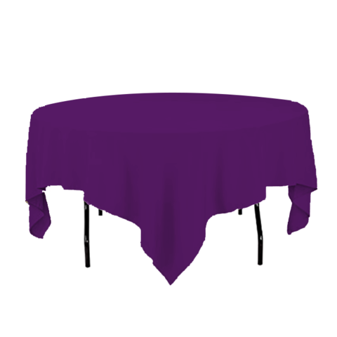 Purple Tablecloth for Round Table