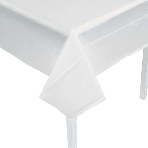 White Plastic Table Cover (purchase)