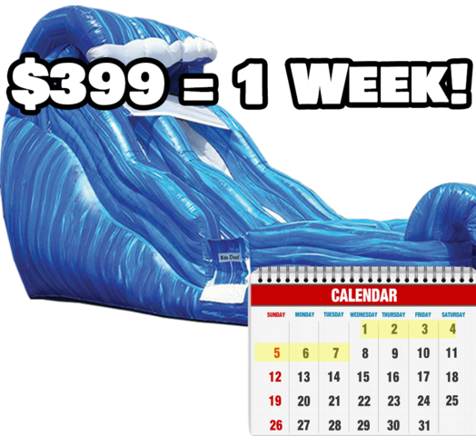 Wild Wave Water Slide - Weekly Rental